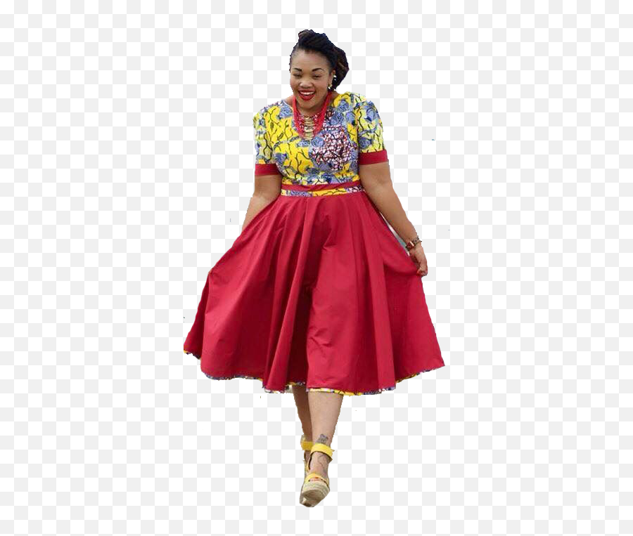 Download Hd Women African Fashion Dress - African African Attire For Women Png,Fashion Png