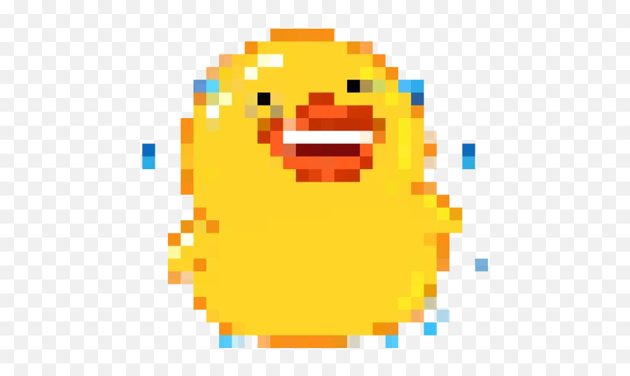 Rofl 8 - Bit Duck Telegram Stickers Happy Png,Duck Discord Icon