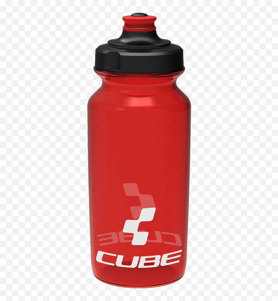 Cube Icon 05l Water Bottle In Translucent Red And Black - Cube Bikes Png,Bottled Water Icon