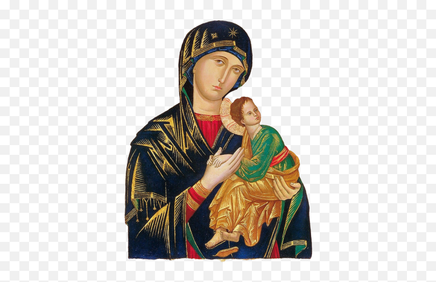 Portrait Of Christi Png Images Download - Our Lady Of Perpetual Help Ikon,Icon Of Madonna And Child