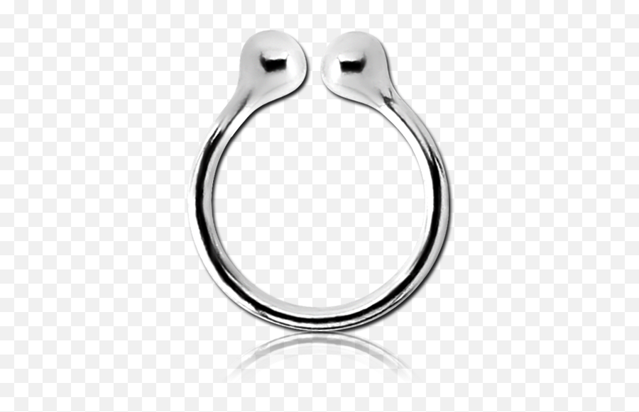 Sterling 925 Silver Illusion Nose Ring Shining Light Body - Body Jewelry Png,Nose Ring Png