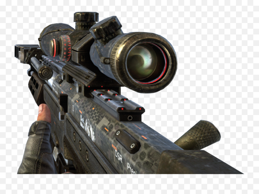 Sniper Black Ops Png - Dsr 50 Bo2 Png Transparent Cartoon,Black Ops Png