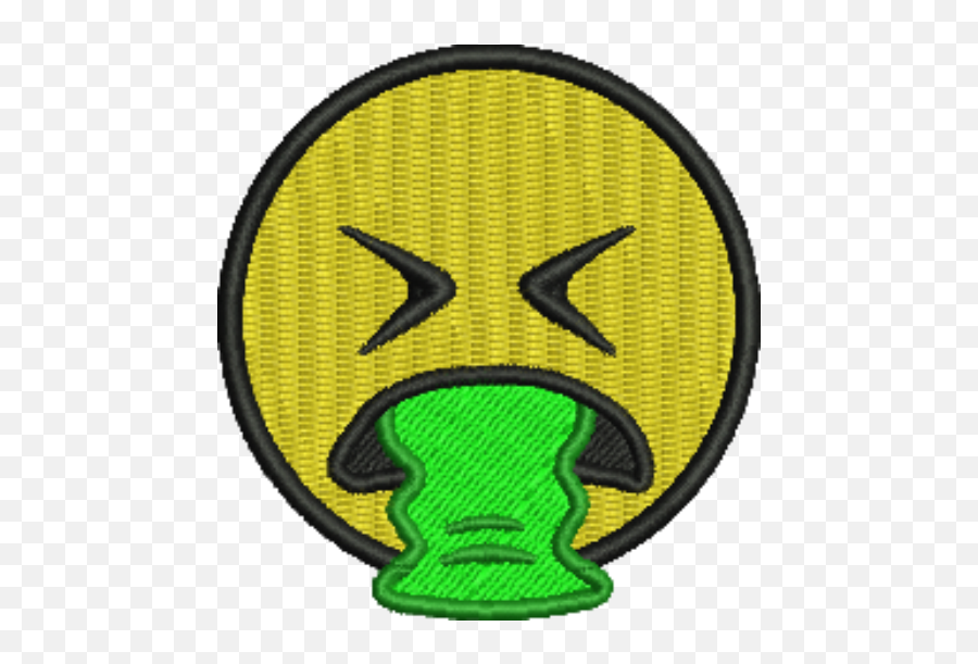 Emoji Sick Iron - On Patch Patch Smiley Png,Sick Emoji Png