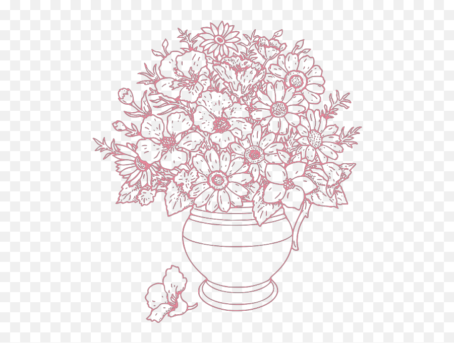 Bouquet Of Flowers Png Svg Clip Art For Web - Download Clip Flower Bouquet Coloring Pages,Flower Bouquet Icon