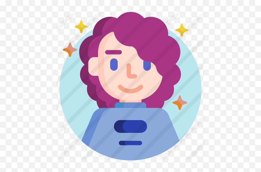 Curly Hair - Cartoon Png,Curly Hair Png
