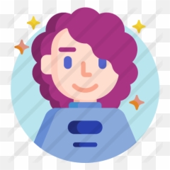 Curly Hair - Cartoon png