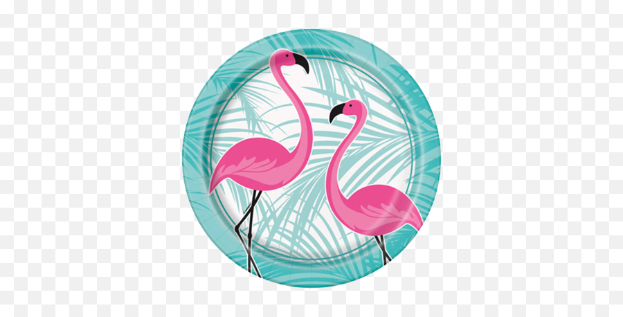 Flamingo Fun Party Plates - Flamingo Party Plate Png,Pool Party Png