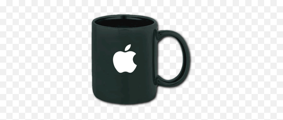 Black Ironstone Apple Mug - Coffe Mug With Apple Logo Png,Black Apple Logo