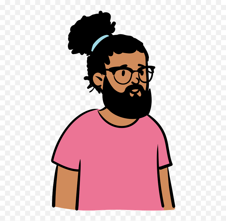 Man In Pink T - Shirt Clipart Free Download Transparent Png Bun Hair Clipart,Pink Guy Icon