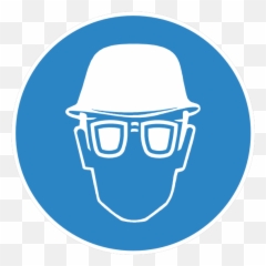 Head And Eye Protection Sign Magnet Png