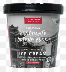 Chocolate Fortune Cookie - La Creamery Fortune Cookie Ice Cream Png,Fortune Cookie Png