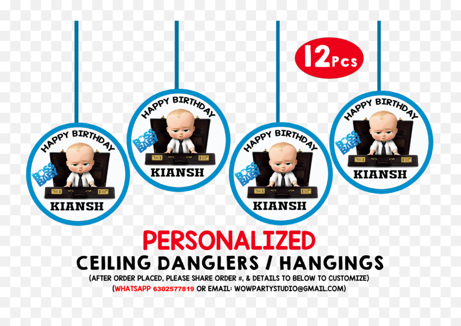Ceiling Hangings Danglers Pcs - Fête De La Musique Png,Boss Baby Logo