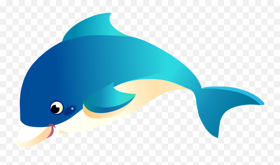 Free - Transparent Background Dolphin Cartoon Png,Dolphin Clipart Png