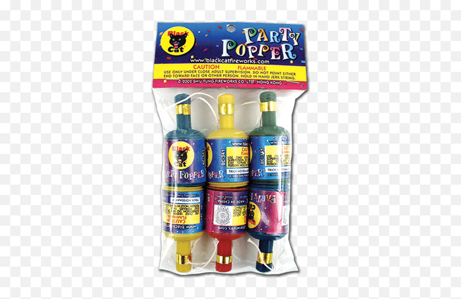 Download Hd Party Popper Bc - Party Popper Transparent Png Black Cat Fireworks,Party Popper Png