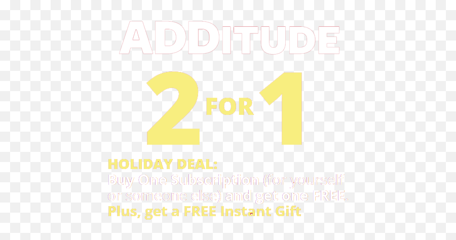 Give The Gift Of Additude - Buy One Get One Free Number Png,Buy One Get One Free Png