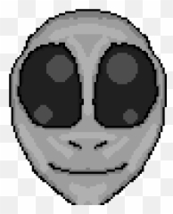 Pixilart - Alien Head By Furpaw Geometry Dash Difficulty Gif Png,Alien Head Png