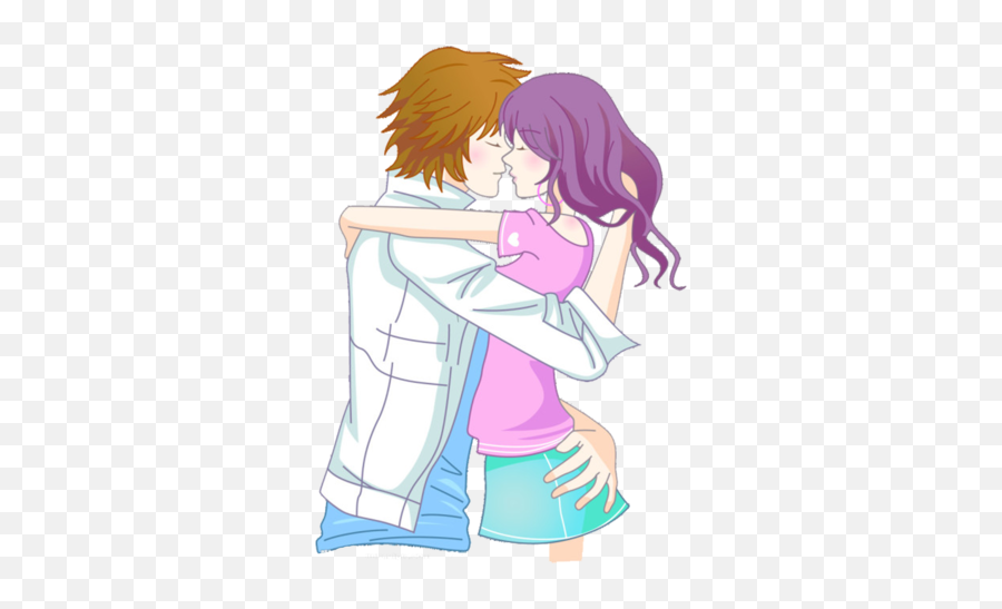Couple - Cartoon Lovers Png,Anime Couple Transparent