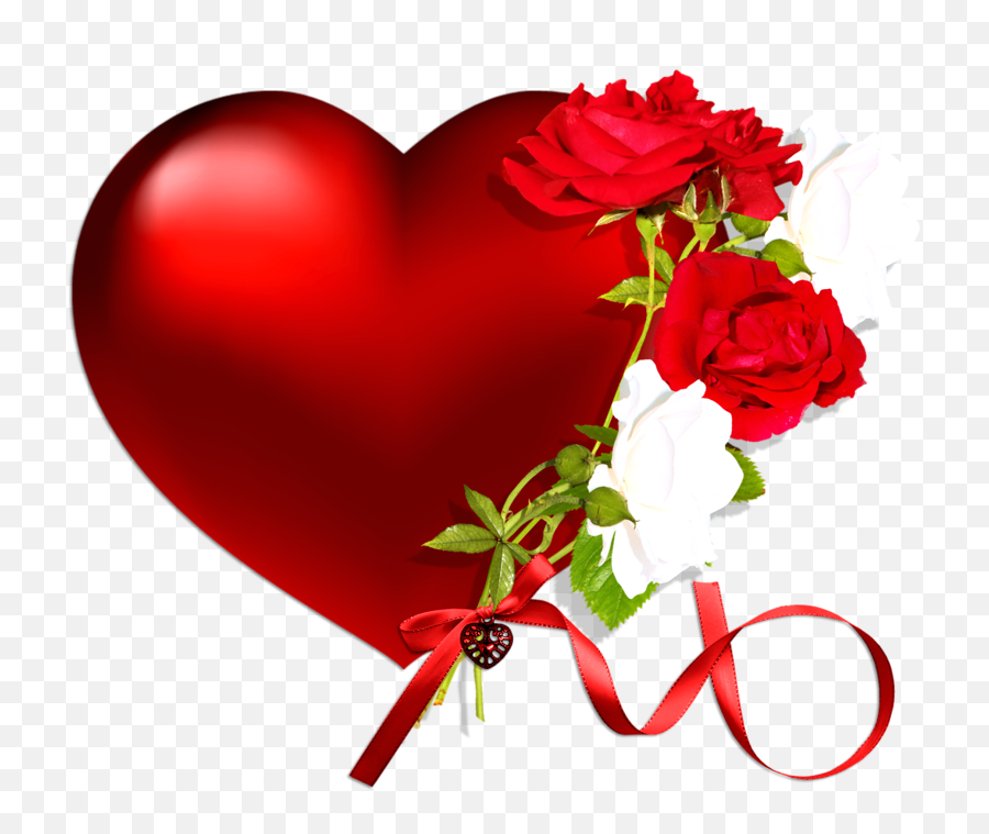 Valentine Red Rose Png Pictures And Clipart - Red Heart Of Love,Valentine Heart Png