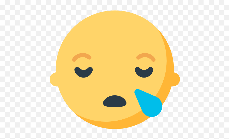 Sleepy Face Emoji For Facebook Email - Emoticon Mozilla Llorando Png,Sleeping Emoji Png