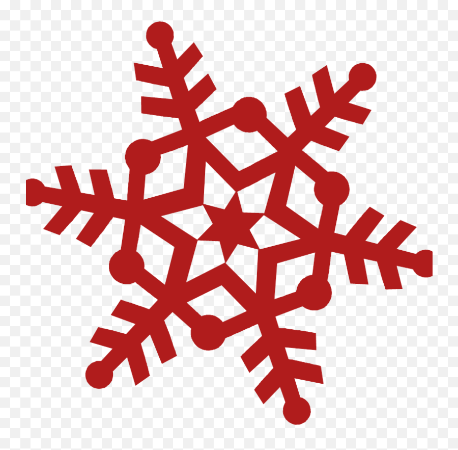 Red Snowflake Png Images Free Download - Snowflake Clip Art,Free Snowflake Png