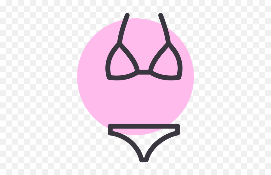 Bikini Icon Of Colored Outline Style - Bikini Icon Png,Bikini Png