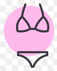 Bikini Icon Of Colored Outline Style - png