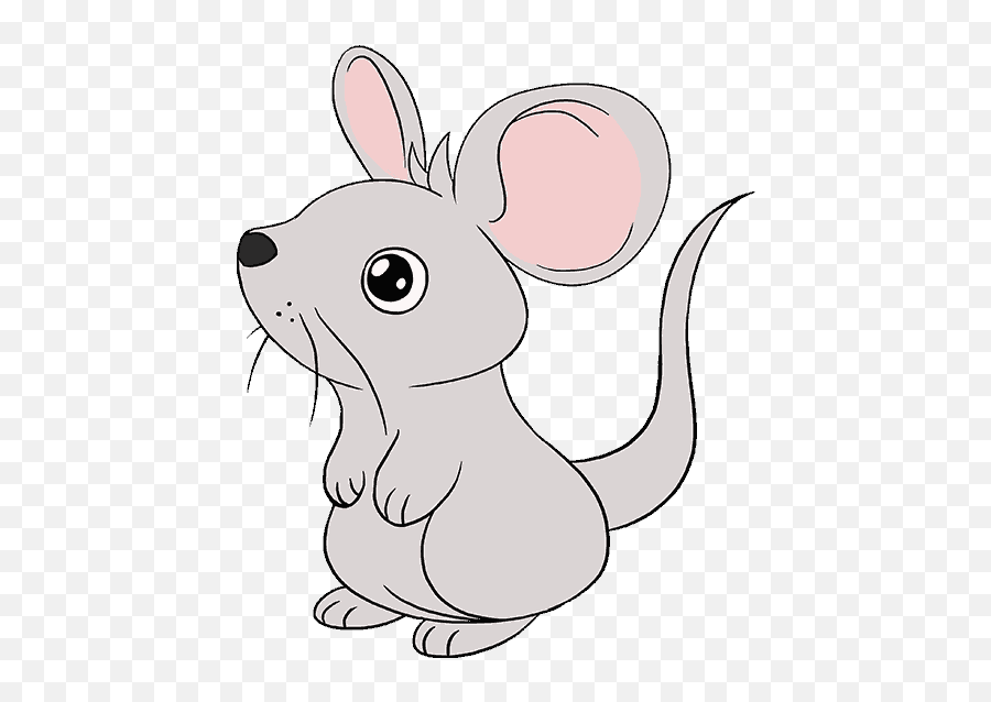 Mouse Png Cursor Computer Clipart Download - Draw A Cartoon Mouse,Rat Transparent