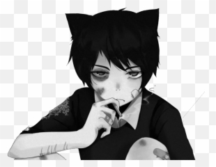 Depressed Sad Anime Boy - Transparent png