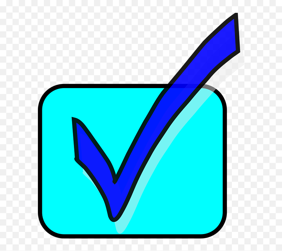 Check Box Tick Mark - Free Vector Graphic On Pixabay Tanda Tick Png,Check Box Png