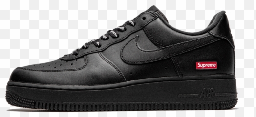 Nike Air Force 1 Low Supreme - Black png