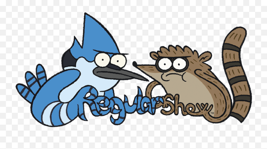 Mordecai And Rigby Hoodie Png Regular Show Logo