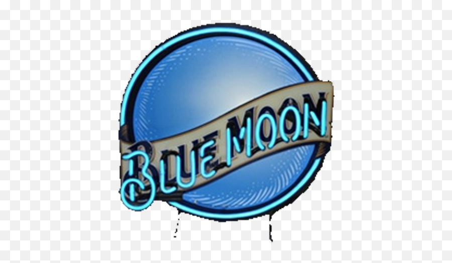 Blue Moon Neon Sign - For Cricket Png,Blue Moon Logo