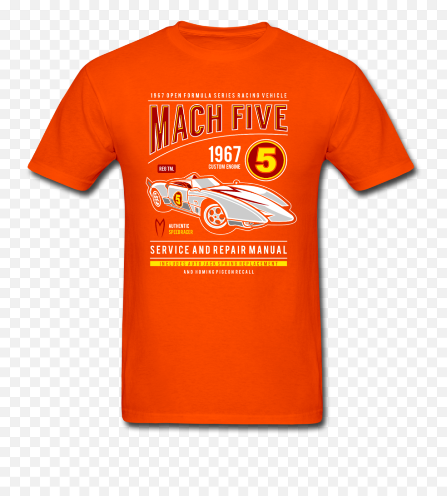 Speed Racer 1967 Mach Five - 60u0027s Retro Tv Menu0027s Tshirt Png,Speed Racer Png