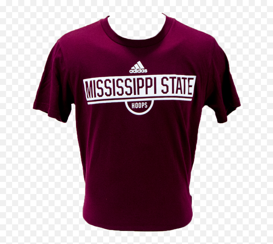 Adidas Mississippi State Hoops Short Sleeve Tee Campus - Short Sleeve Png,Mississippi State Logo Png