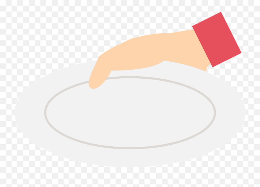 Hand Holding A Plate Clipart Free Download Transparent Png - Serving Platters,Hands Holding Png