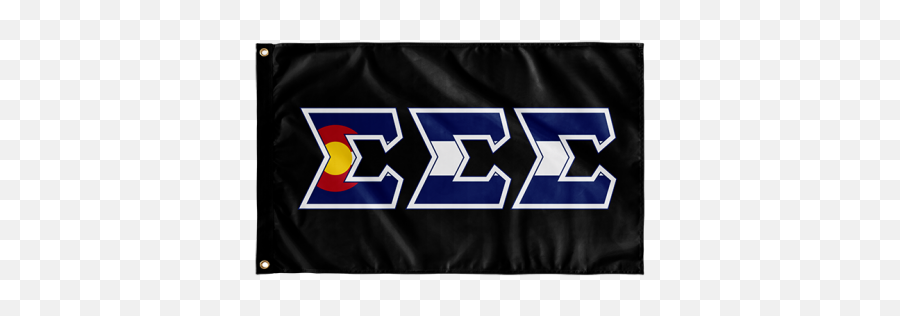 Sigma Colorado Sorority Flag - Horizontal Png,Colorado Flag Png