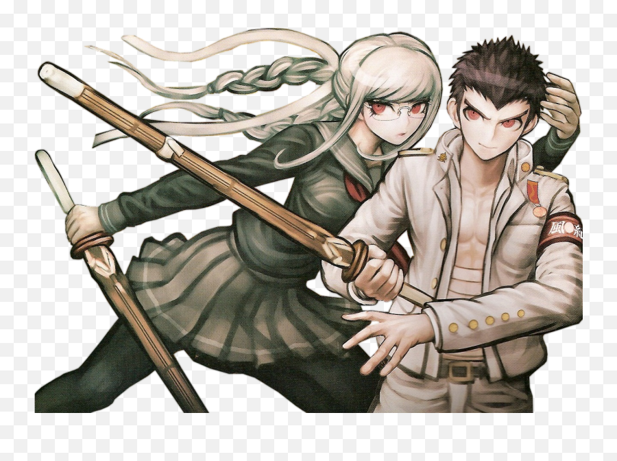 Taka And Peko Danganronpa Reload Promo - Danganronpa Peko Png,Danganronpa Transparent