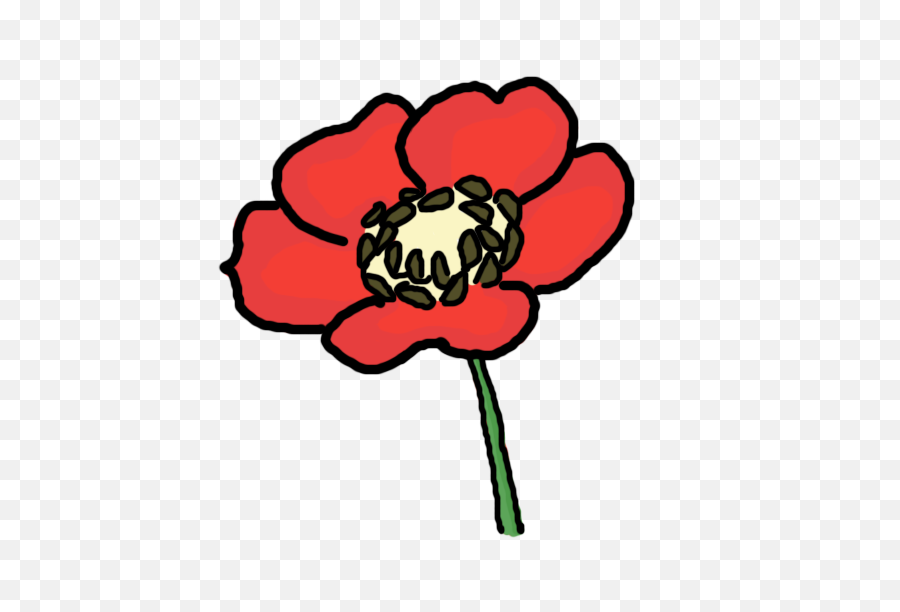 Download Poppy Clipart Flower - Strange Clouds Clothing Png,Poppies Png