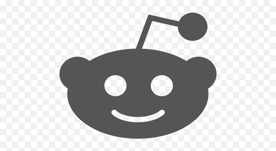 Reddit Icon 11 - Reddit Icon Png Grey,Reddit Alien Icon