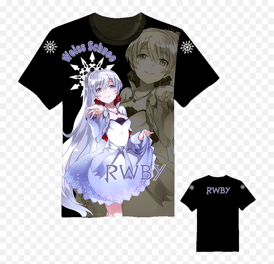 Anime Rwby Weiss Schnee Short Sleeve T - Fictional Character Png,Neopolitan Rwby Icon