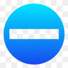 Iconsetc Simple Ios Blue Gradient Aiga No Entry Icon - Green Snapchat png