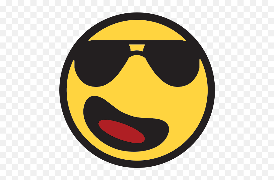 Smiling Face With Sunglasses Emoji For Facebook Email U0026 Sms - Facebook Emoji Glasses Png,Sunglasses Emoji Transparent