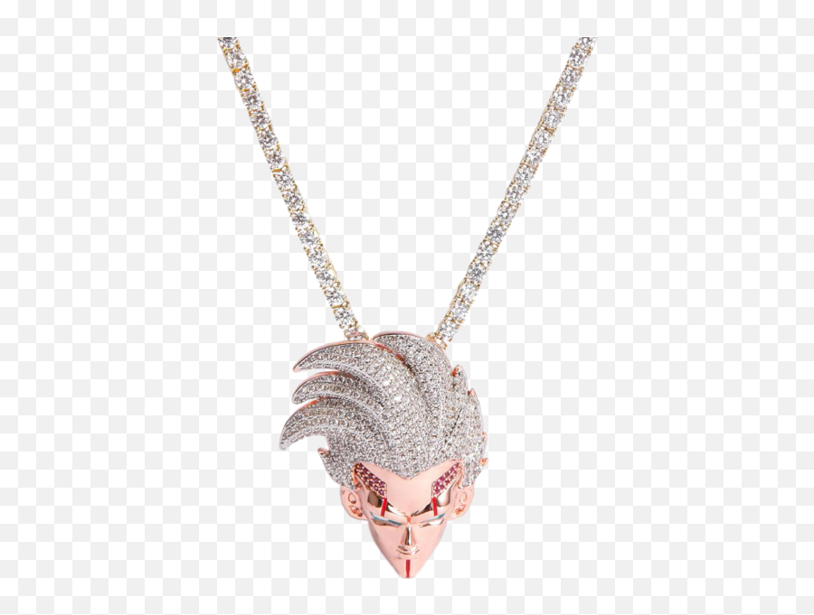 Iced Out Baby Vegeta Chain - Pendant Png,Chain Png