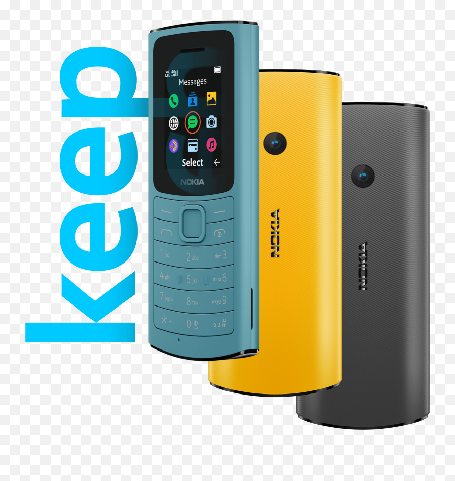 Nokia 110 4g Yellow - New Nokia 110 4g Png,Lumia Icon Screen Protector