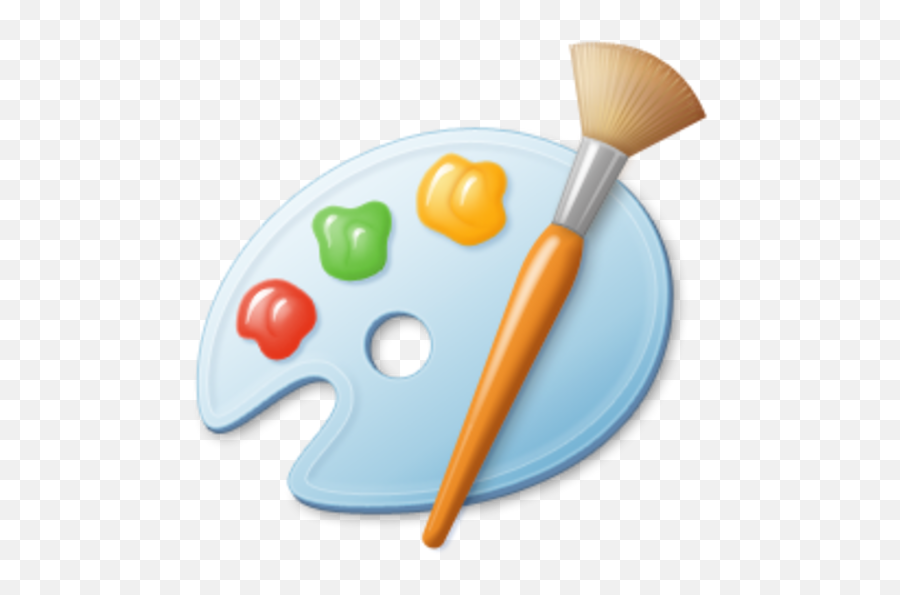 Paint Palette And Brush - Windows Paint Icon Png Windows Paint Logo,Brush Tool Icon