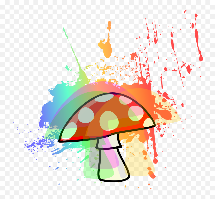 Download Psilocybin Mushroom Lysergic Acid Diethylamide - Mushroom Clipart Png,Psychedelic Png