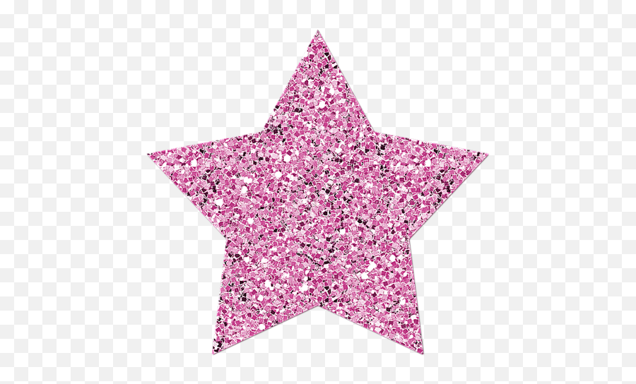 Glitter Star Png - Pink Glitter Star Png,Glitter Stars Png
