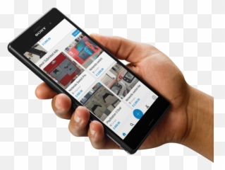 Trinidad U0026 Tobago Online Classifieds Store - Hand Phone Mockup Png,Lumia Icon On At&t