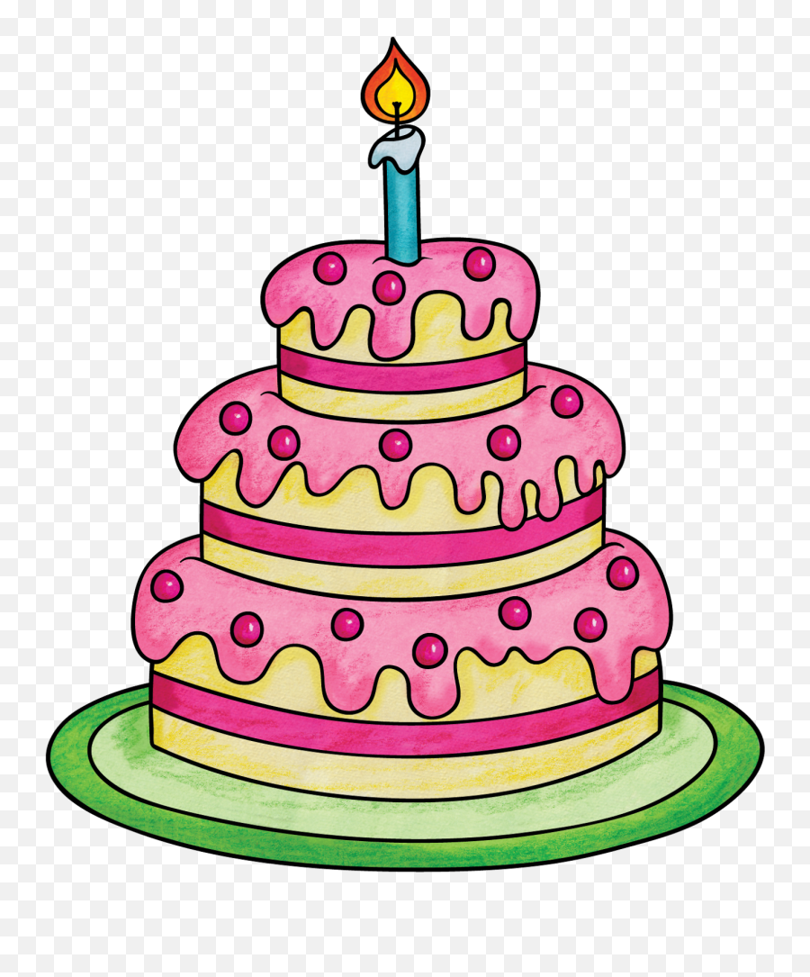 Happy Birthday Element with Pastel Colorful Cake 24639166 PNG