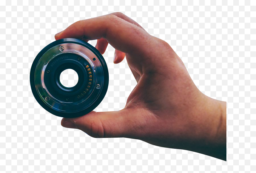 Man Holding Lens Transparent Background Png - Free Photography Transparent Background Camera Lens Png,Camera Transparent